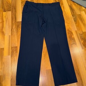 Lands' End Comfort Pants Stretch Dress Casual Work Trousers Blue Size‎ 38